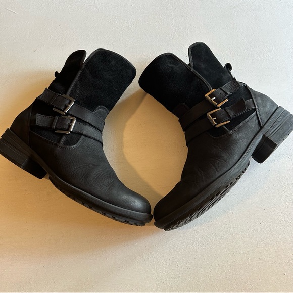 Blondo Tula Waterproof Boot Black Suede Nubuck Leather Size 9 - Picture 10 of 16